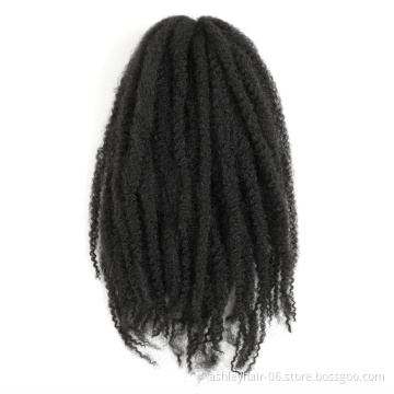 18 Inch 60G 100% Kanekalon Synthetic Fiber Marley Braid Afro Kinky Hair Extensions